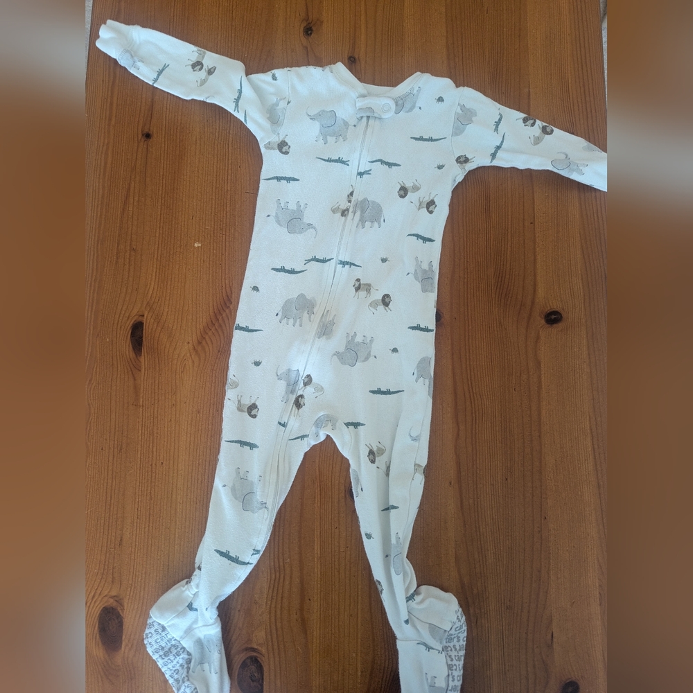 ✨adorable Animal Print Kids Onesie Footie Pj